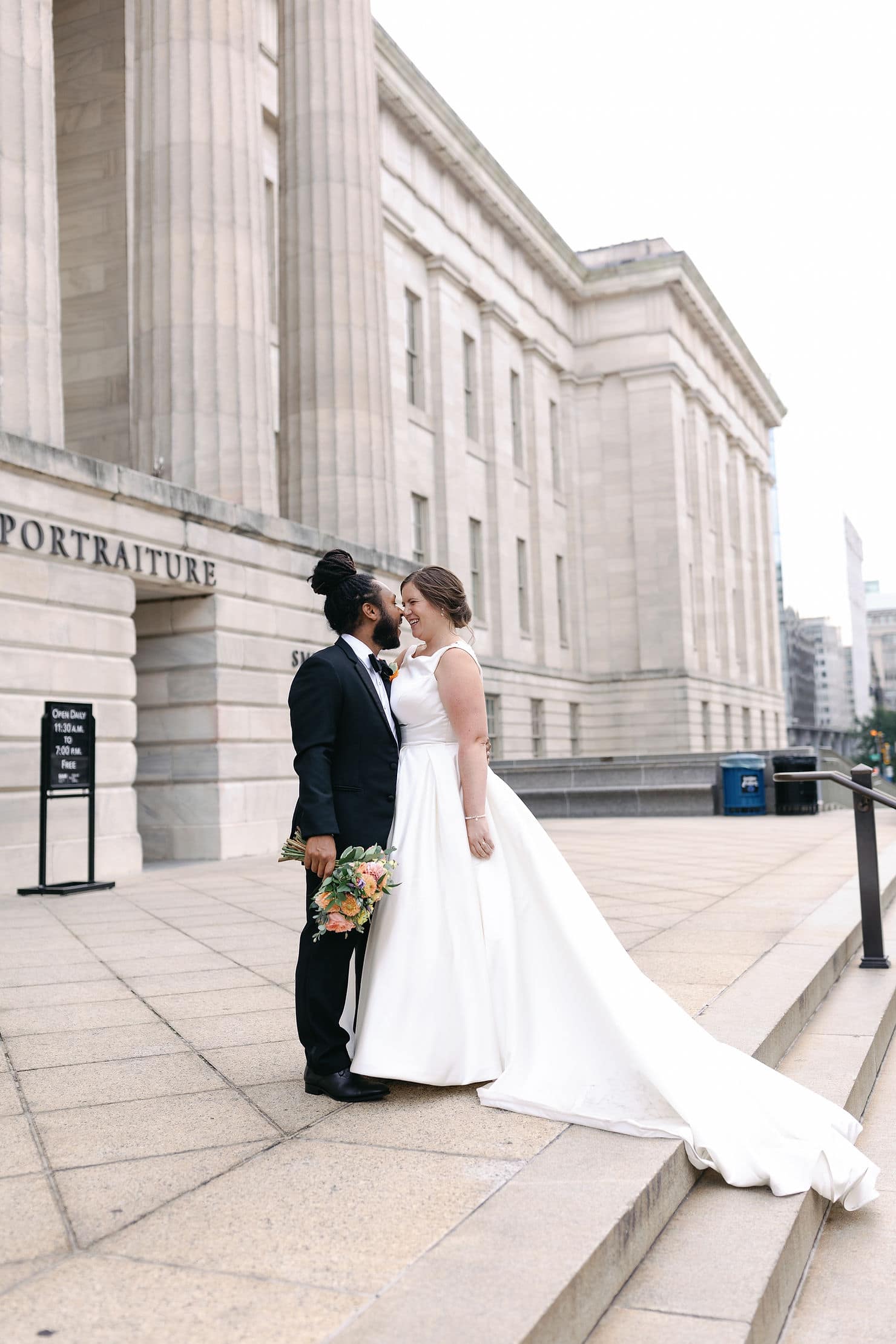 National Portrait Gallery Wedding portraits in Washington DC