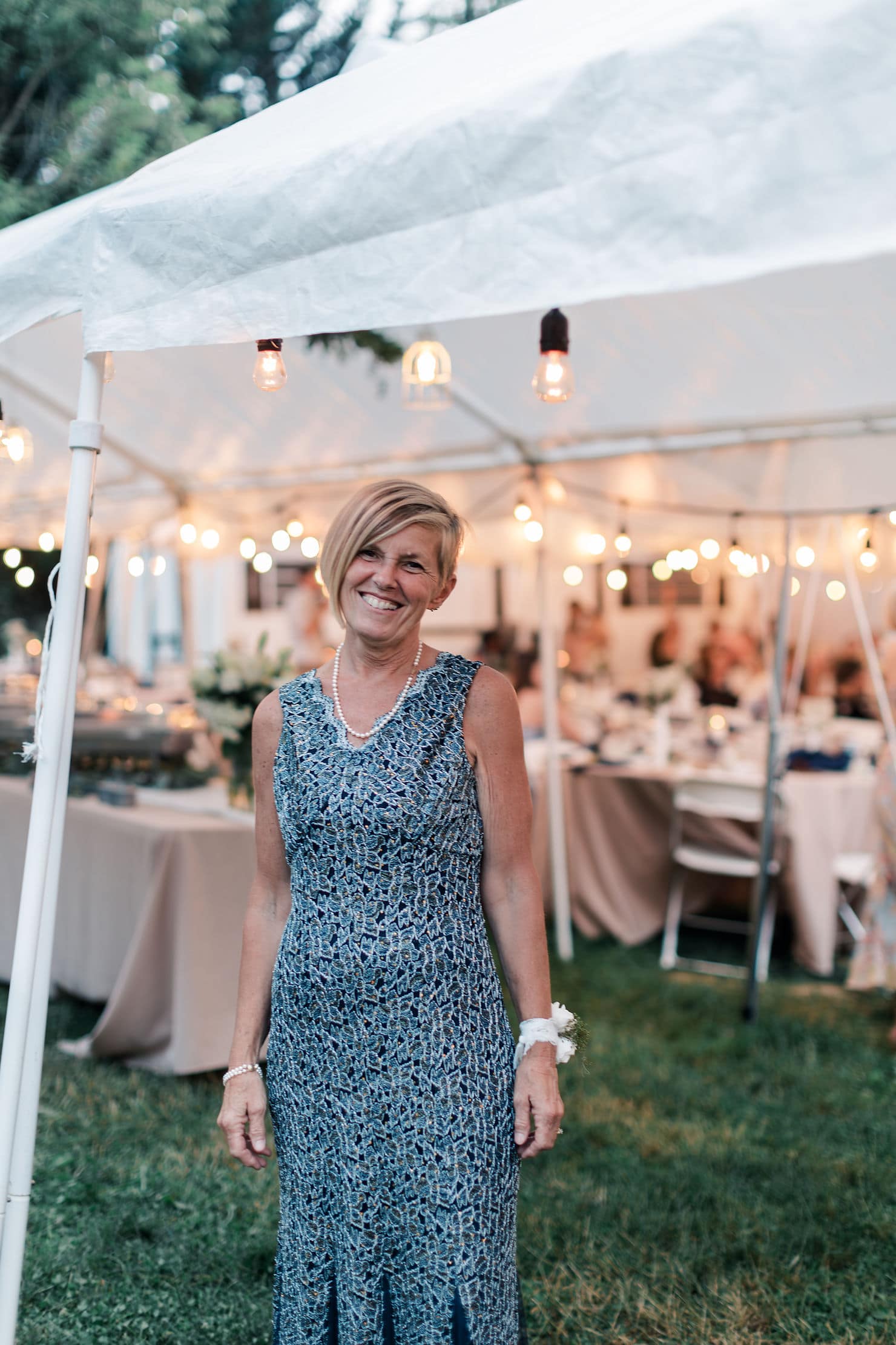 a backyard wedding garden party