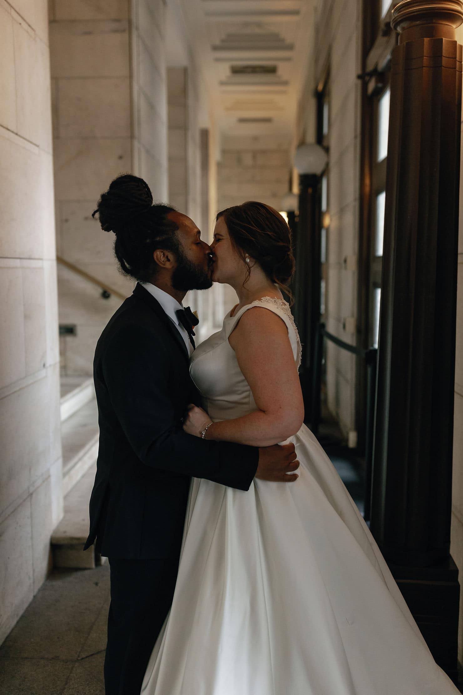 Black tie DC wedding at National Gallery of Art in Washington DC