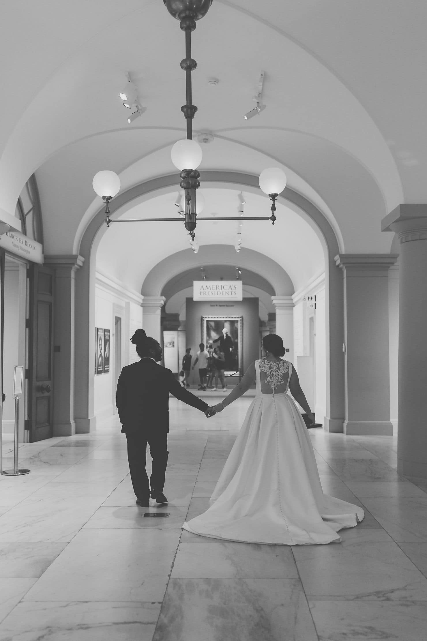 Beautiful wedding at the National Portrait Gallery in Washington DC