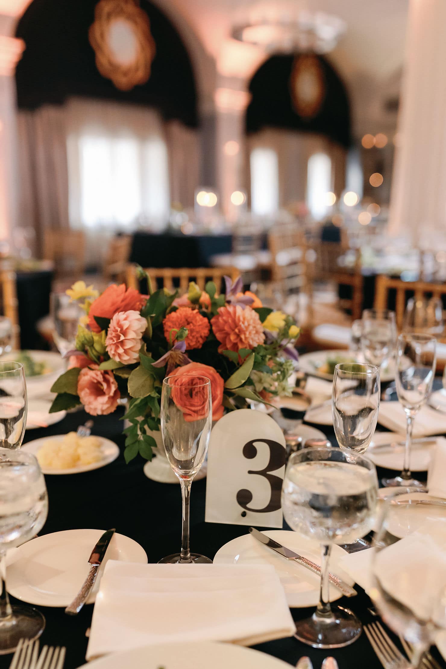 Romantic Hotel Monaco wedding reception details
