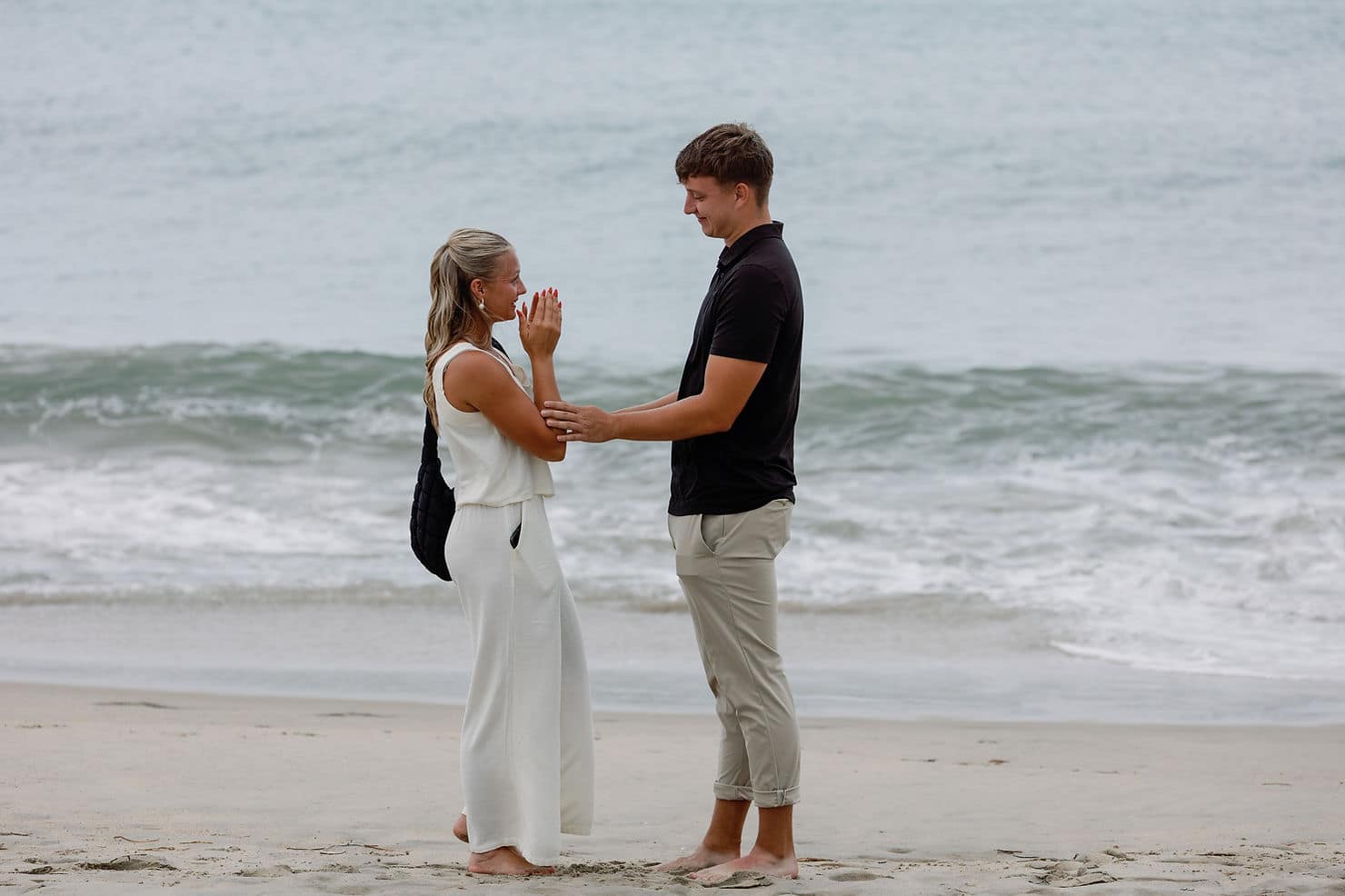 Beach proposal photos