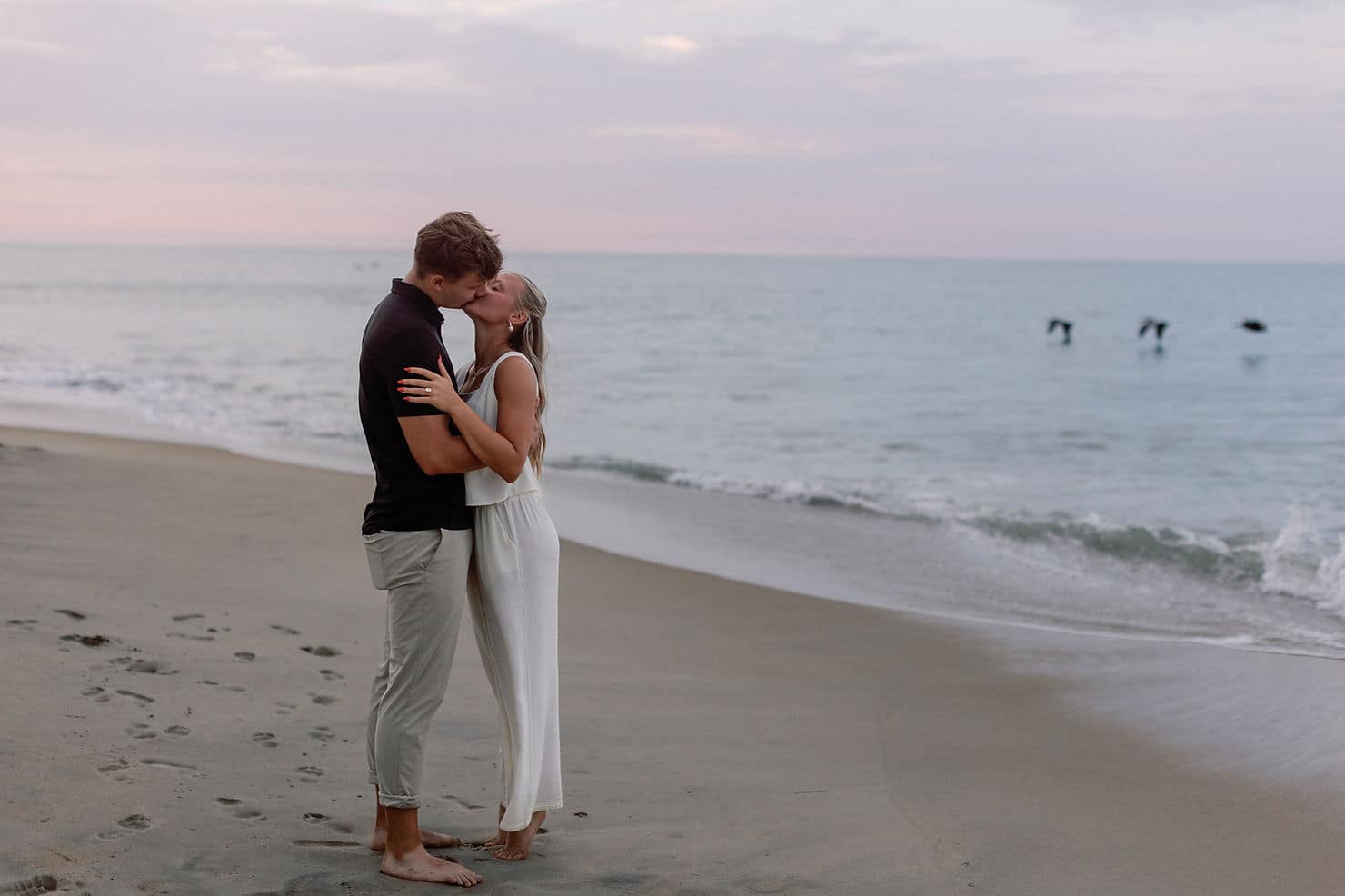 crystal coast North Carolina beach proposal photographer