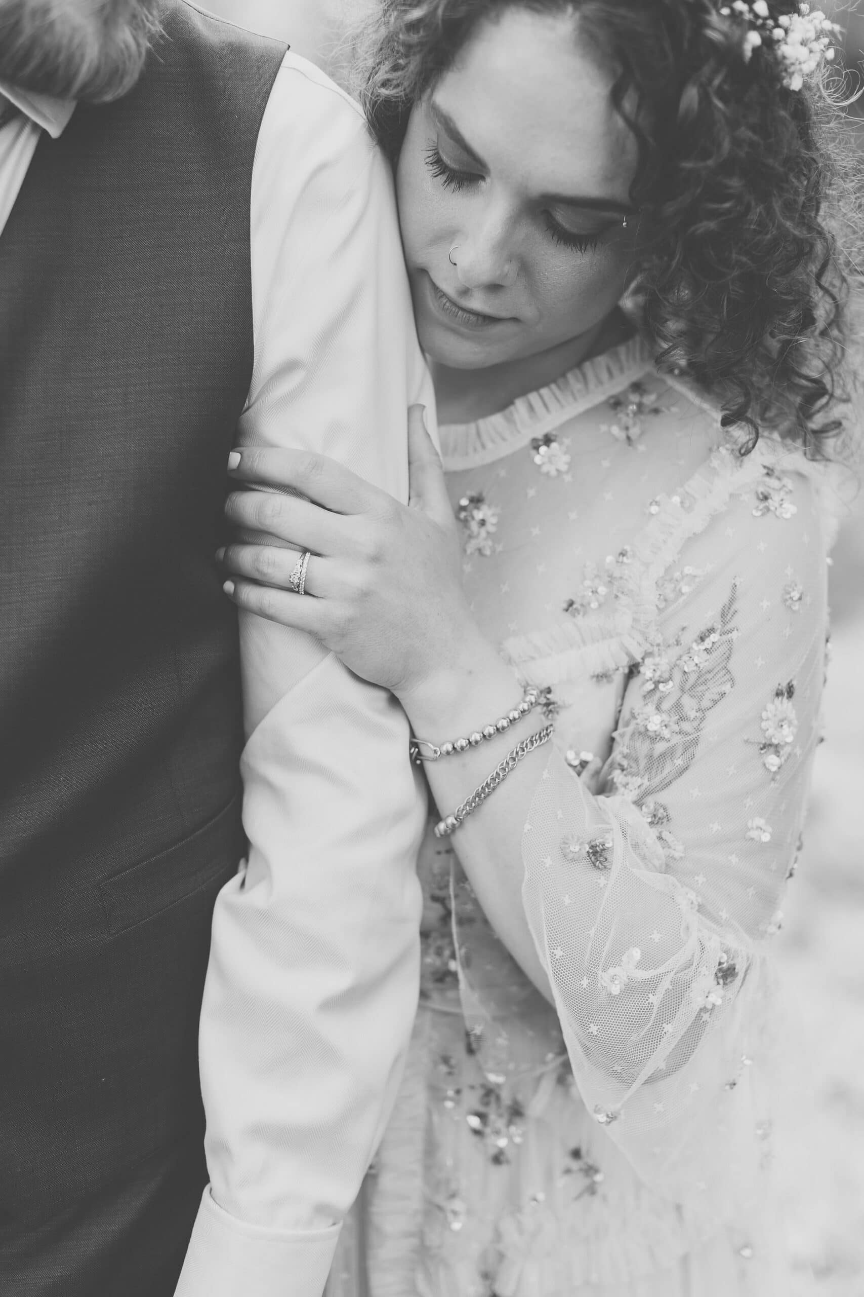 light and airy fine art photography bride and groom