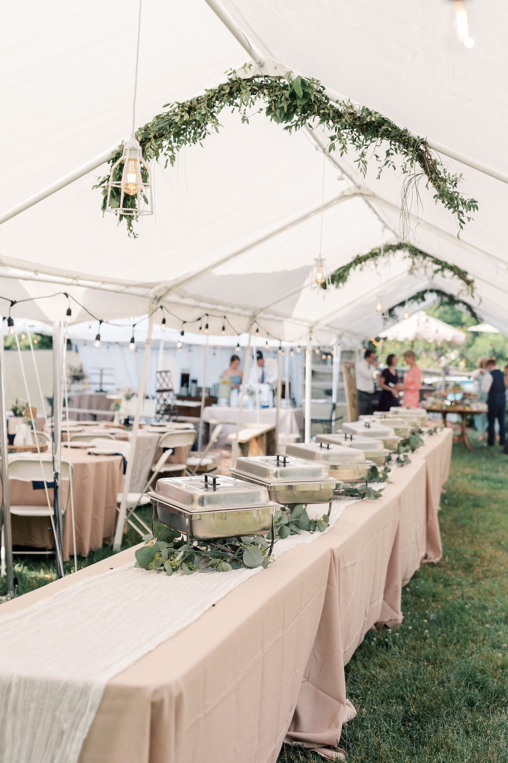 a martha stewart style pride and prejudice theme backyard wedding