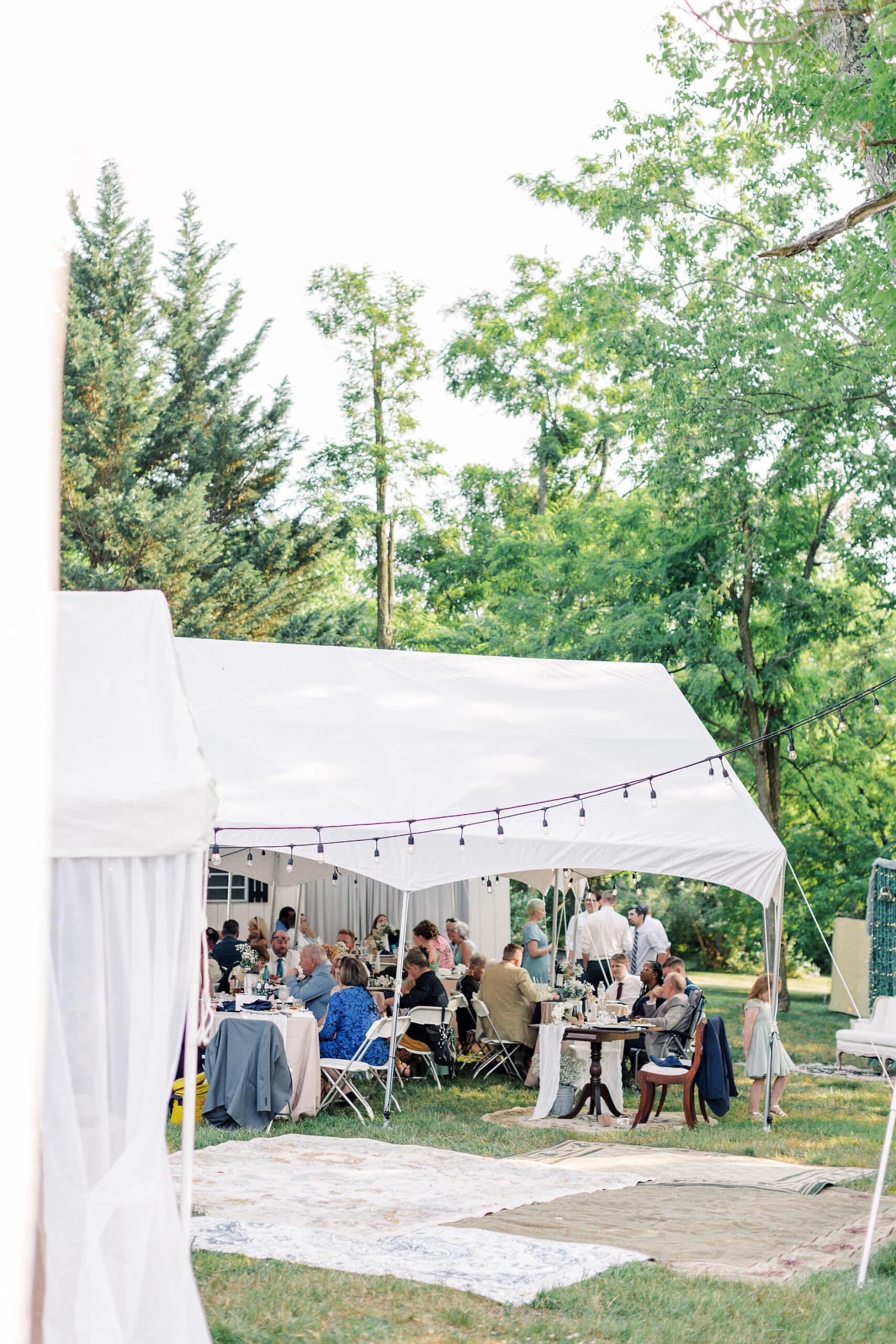 a dreamy back yard wedding celebration in woodbine maryland