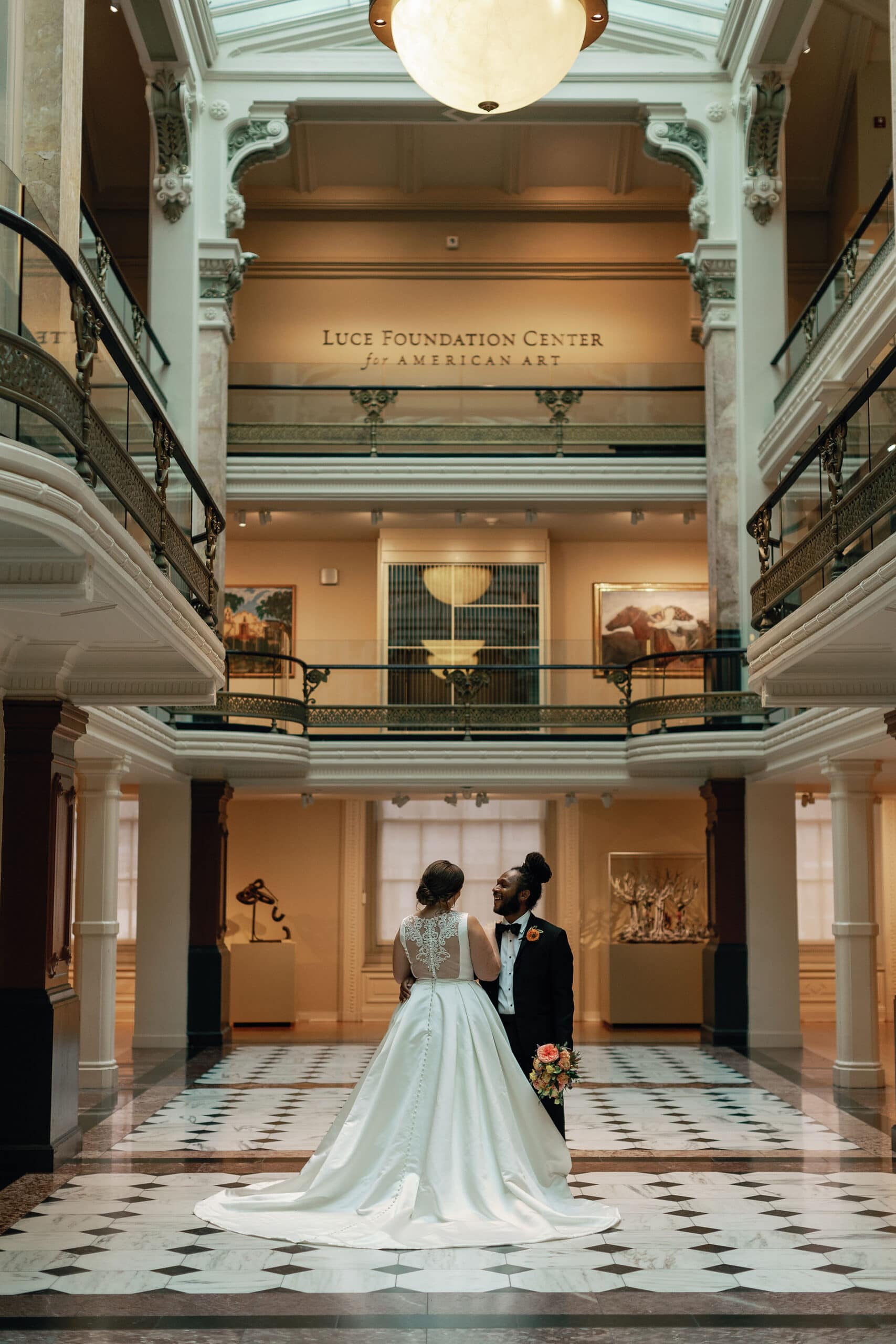 National Portrait Gallery Wedding portraits in Washington DC