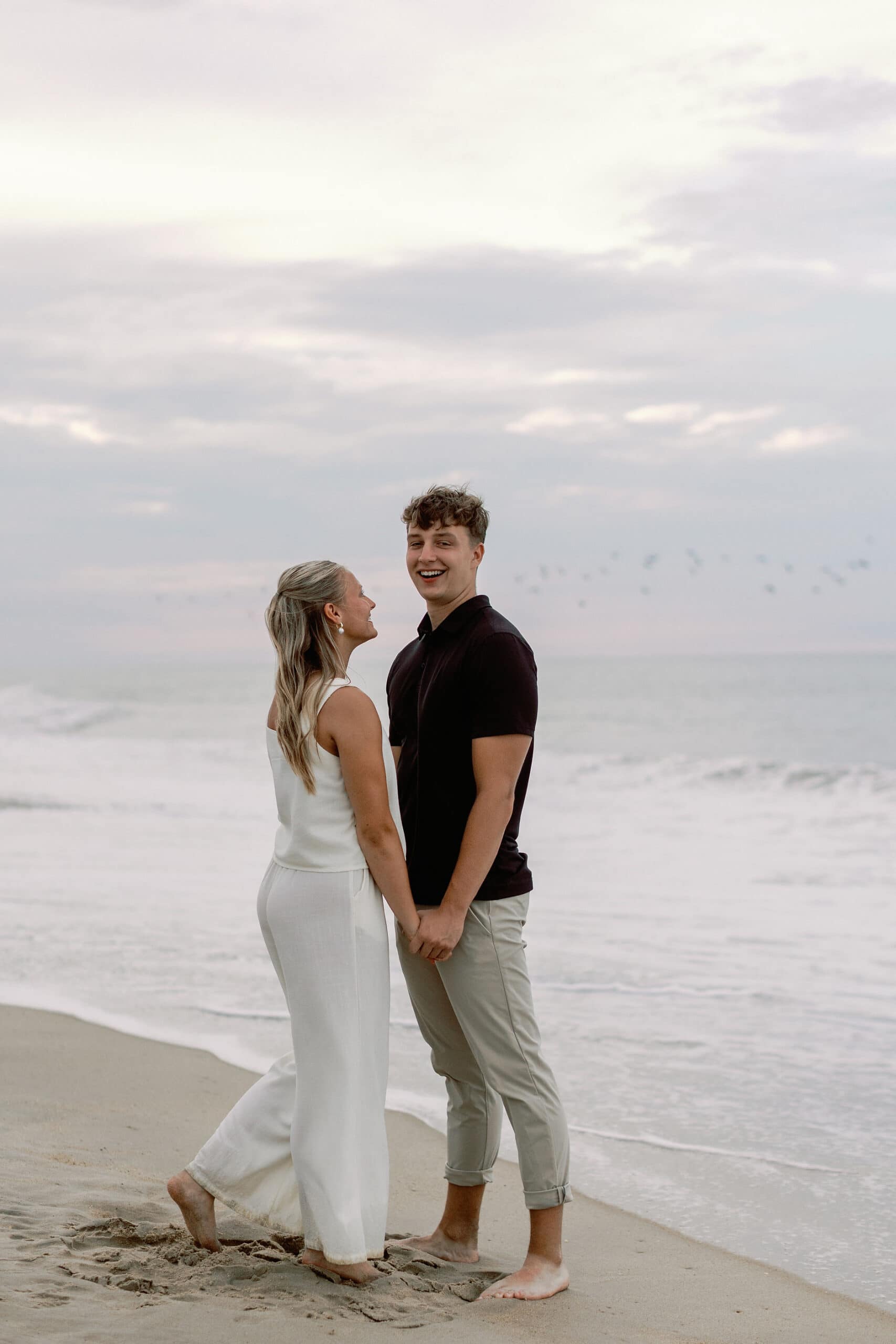 A Magical Sunset Proposal on Atlantic Beach: Capturing Love on the Crystal Coast, North Carolina