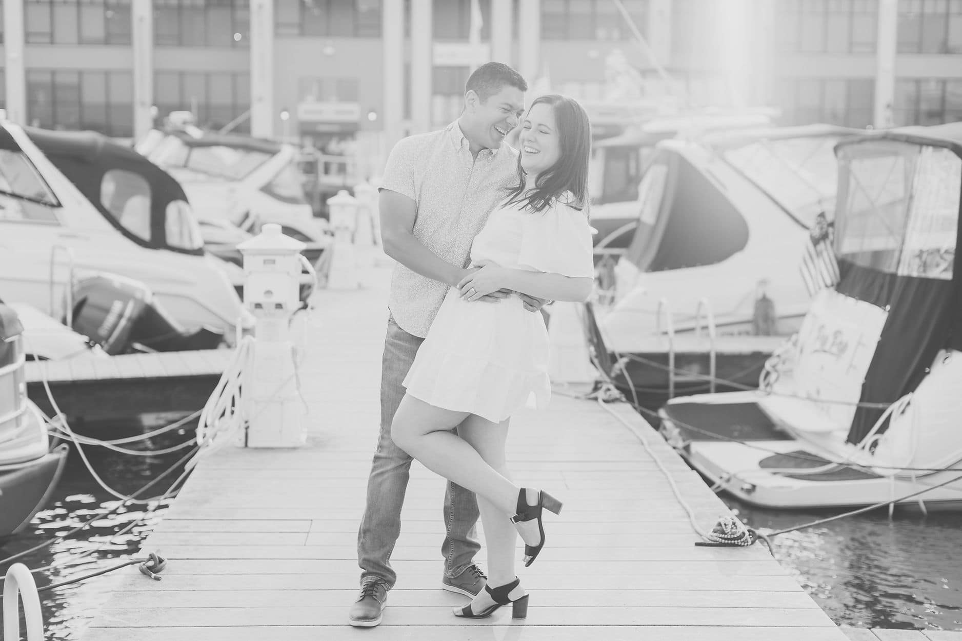 waterfront engagement session in Old Town Alexandria Virginia