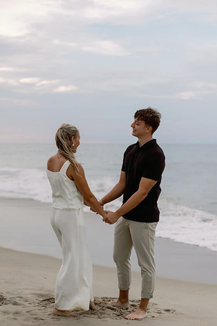 sunset on the beach a love story