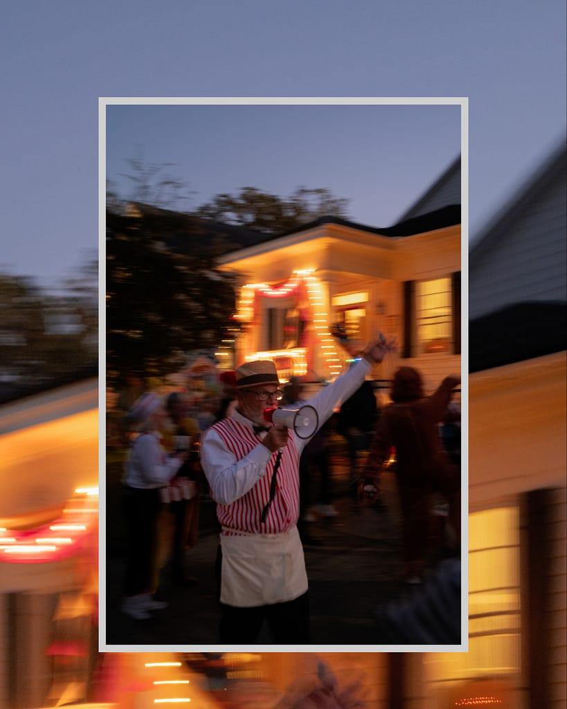 Ann street in Beaufort NC celebrating Halloween