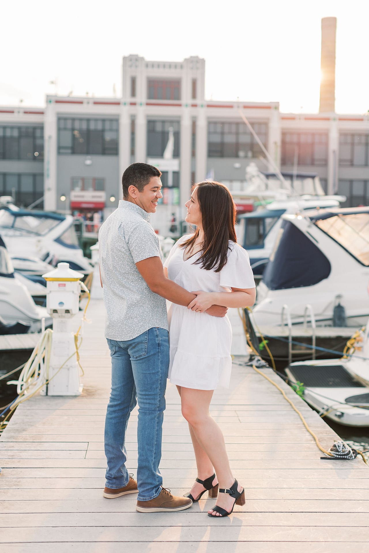 Old Town Alexandria engagement session summer engagement photos 