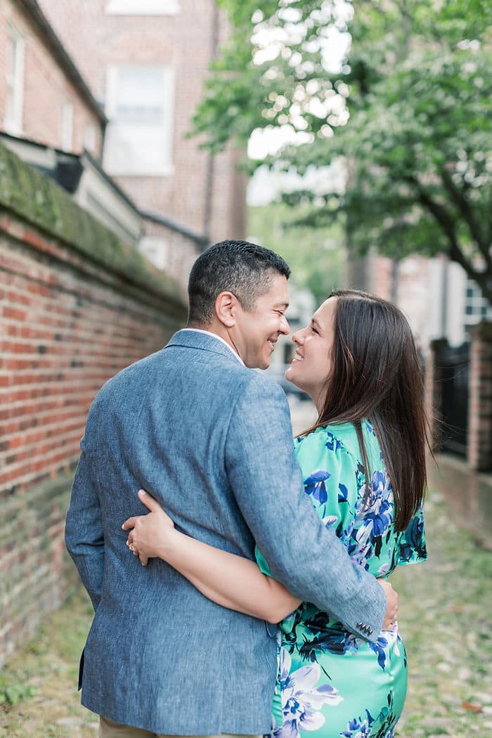 Summertime Old Town Alexandria engagement photos
