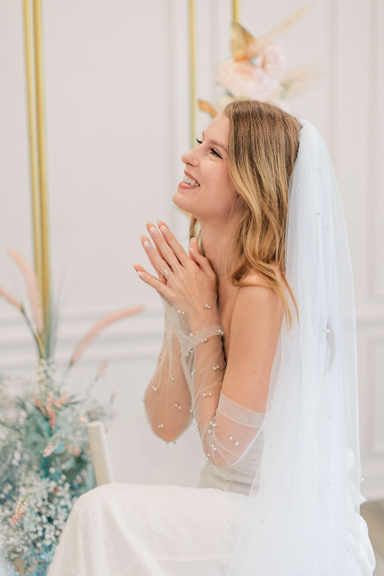 Connecting with Taylor Swift's music in a bridal session
