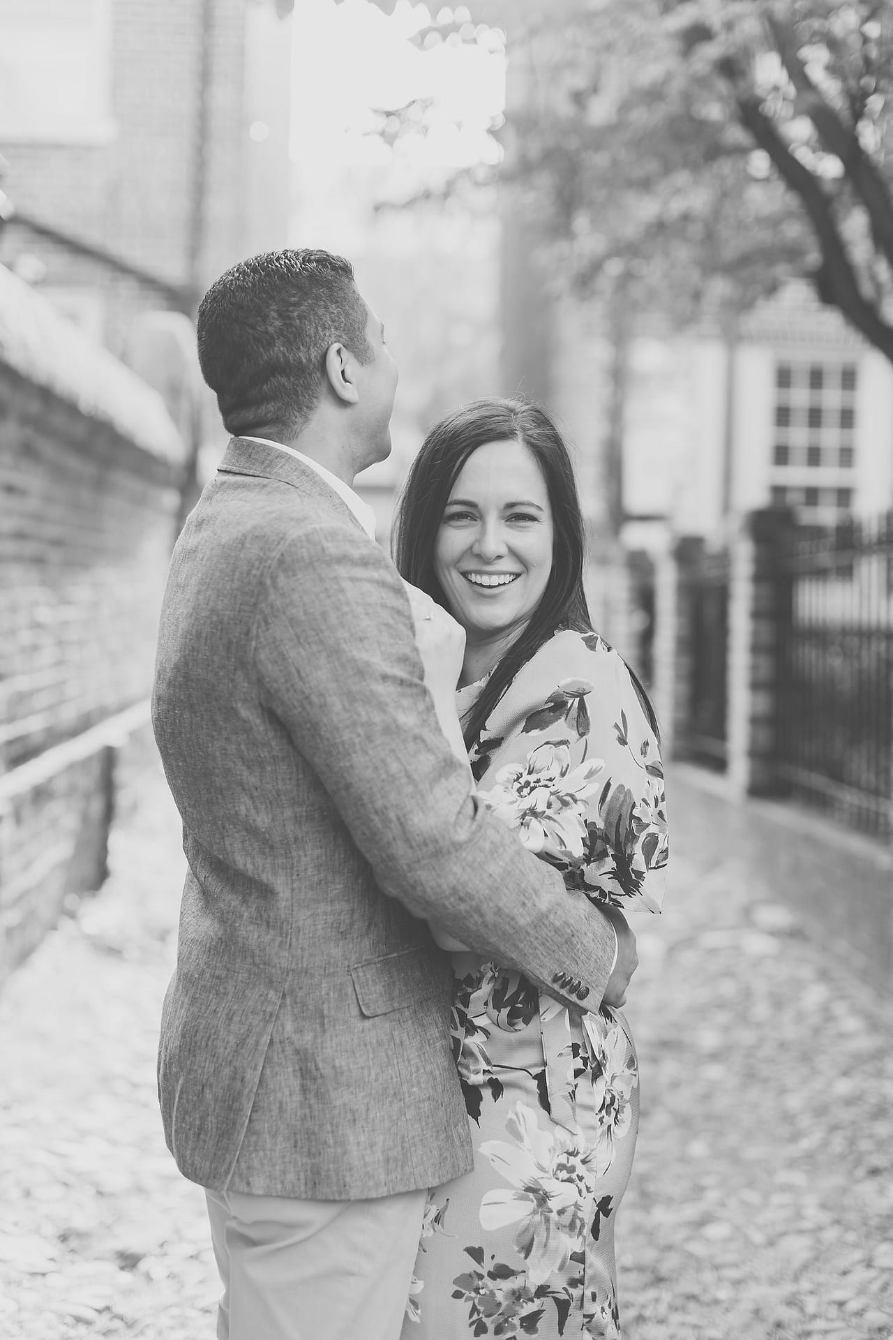Old Town Alexandria engagement session in Alexandria Virginia in the summer