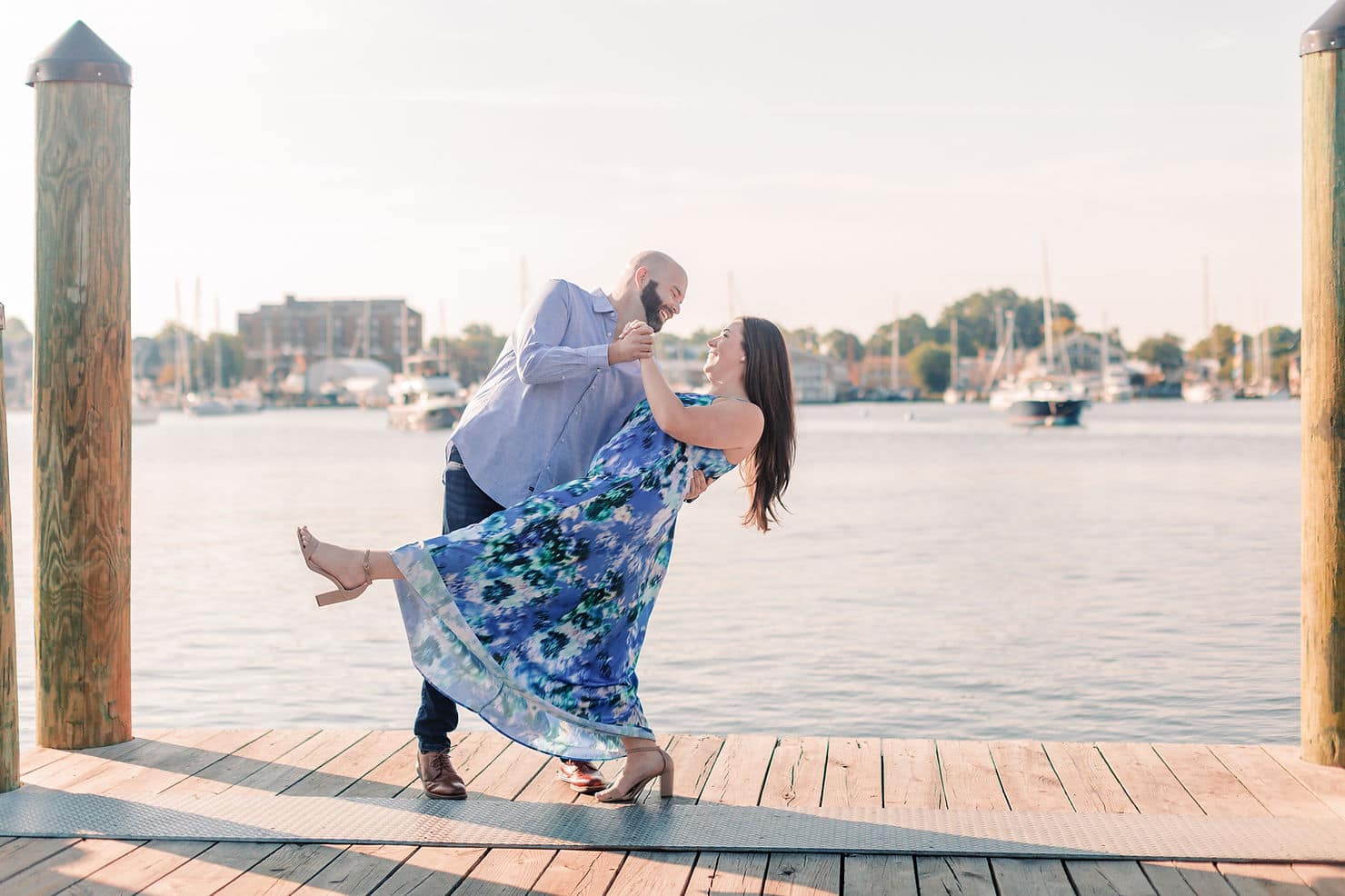 Elegant waterfront elopement in Annapolis, Maryland