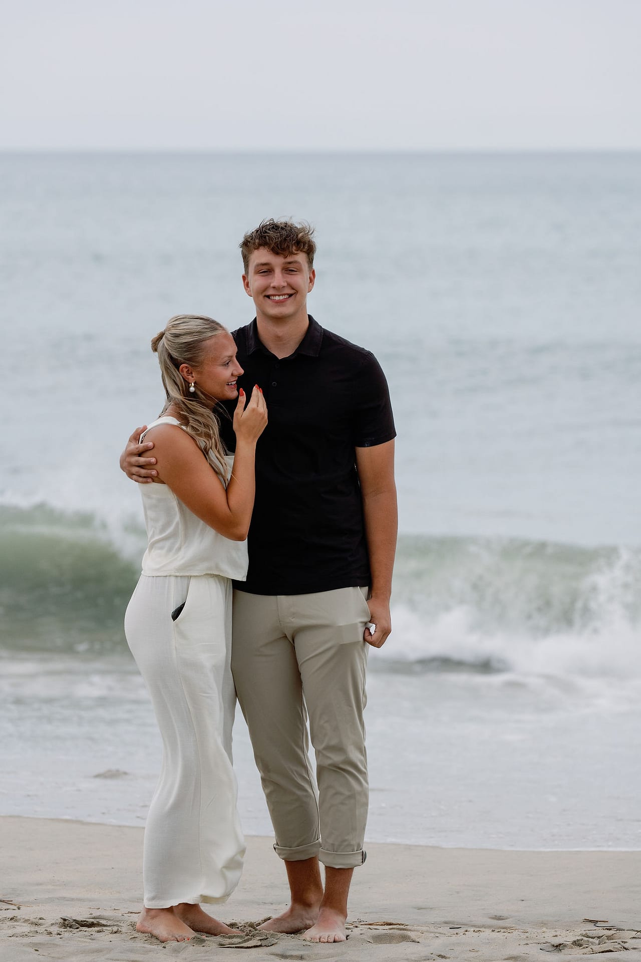 beach proposal photographer in Outer Banks North Carolina