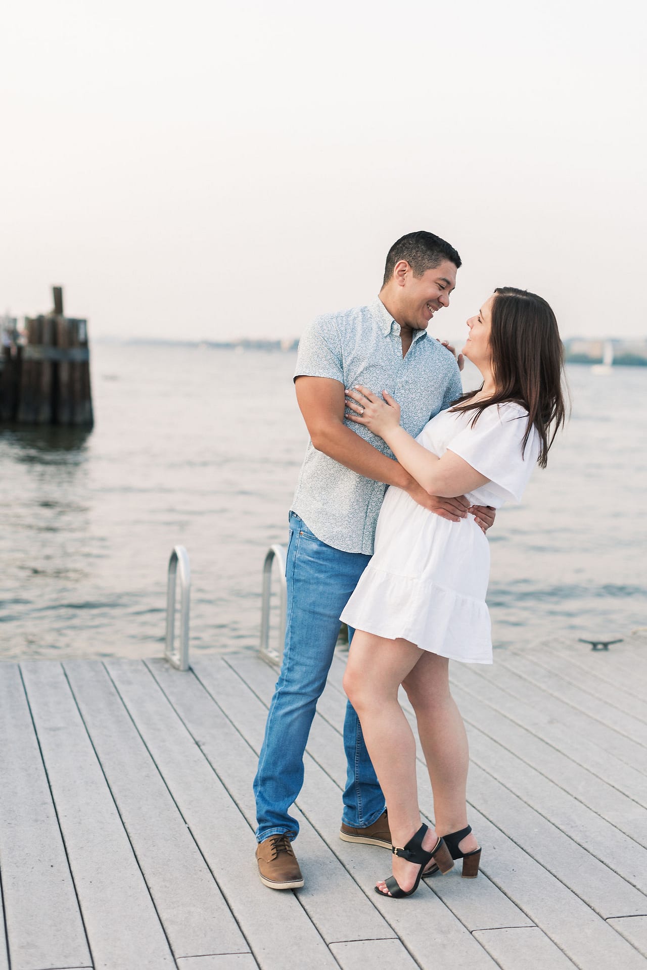 Virginia waterfront engagement photos 