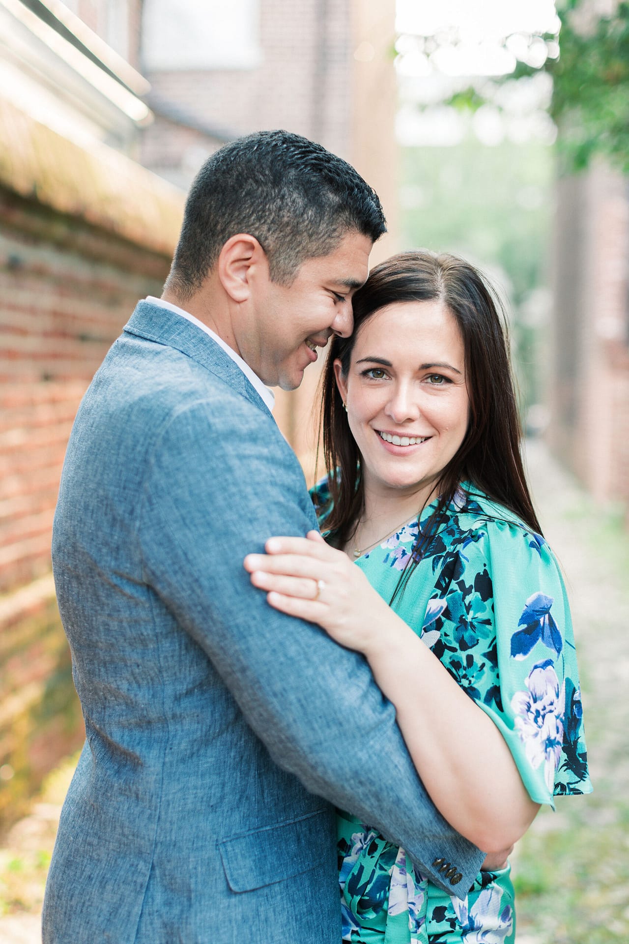 Old Town Alexandria sunset engagement session