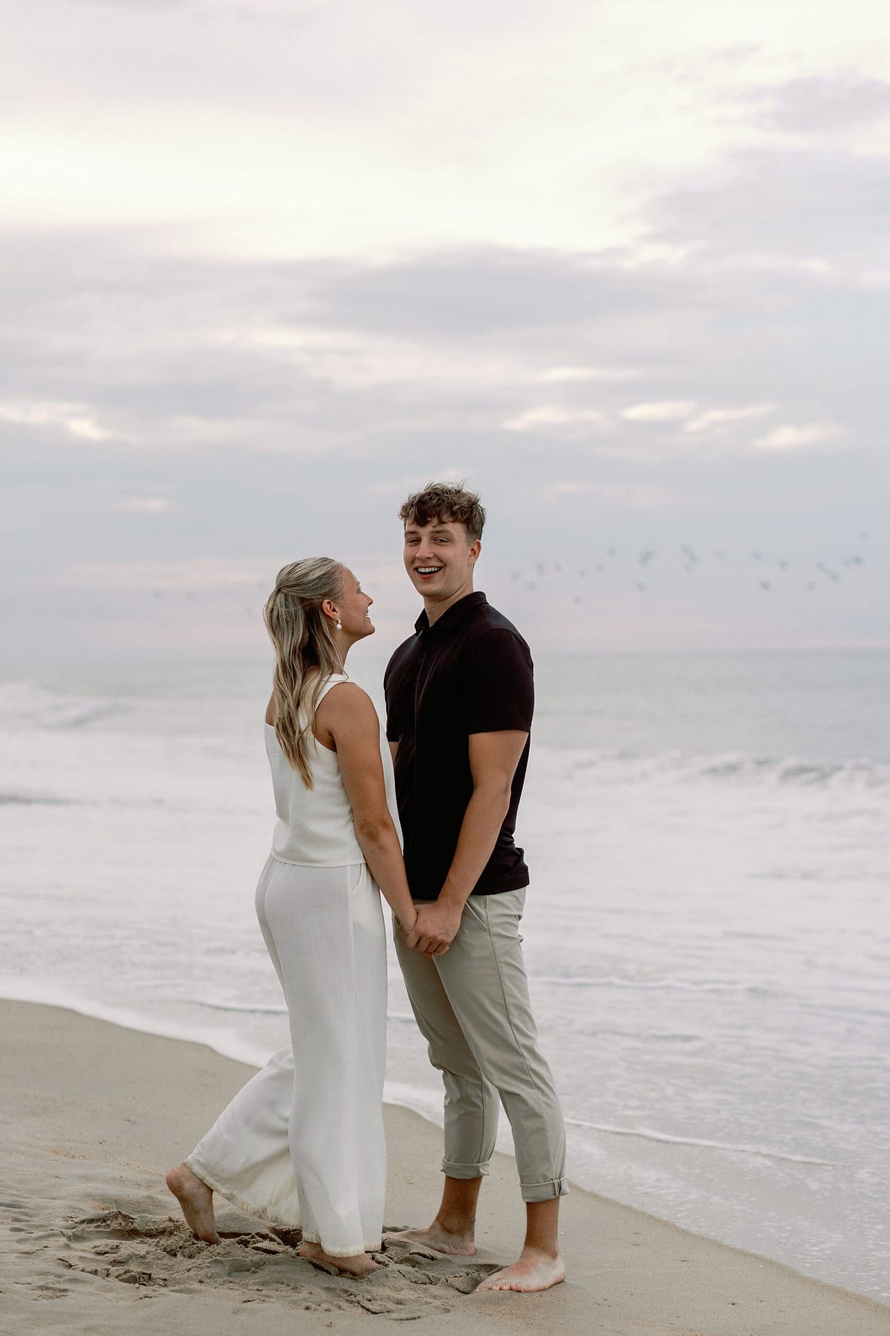 A Magical Sunset Proposal on Atlantic Beach: Capturing Love on the Crystal Coast, North Carolina