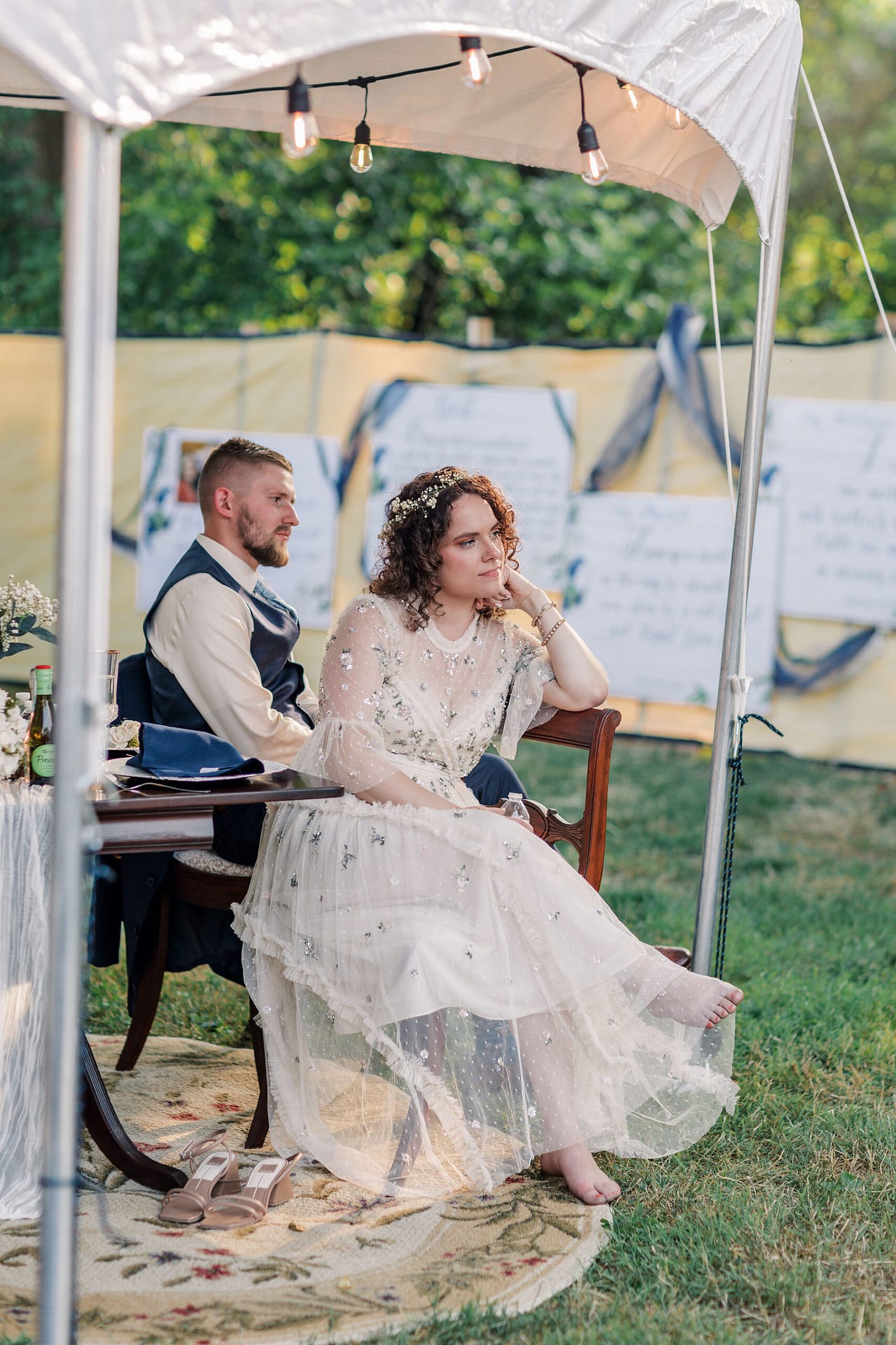 a sweet garden style wedding