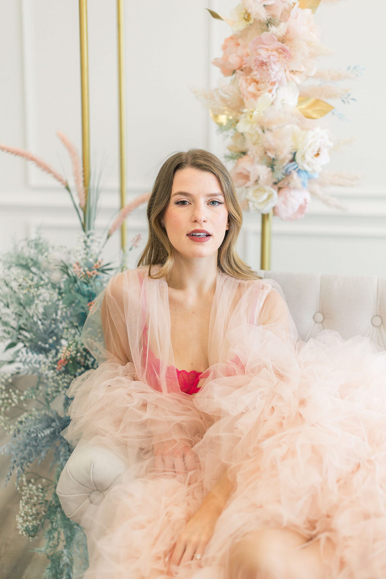 A bridal studio session in Maryland inspired by Taylor Swift's 'Lover' album