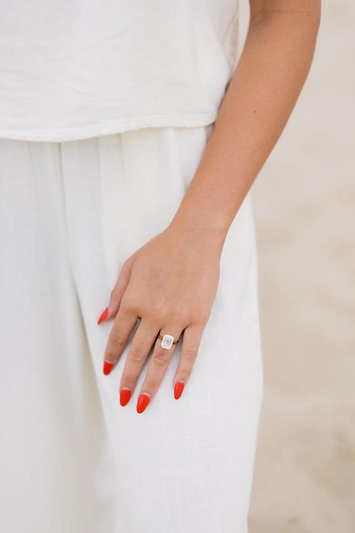 dream ring emerald cut 