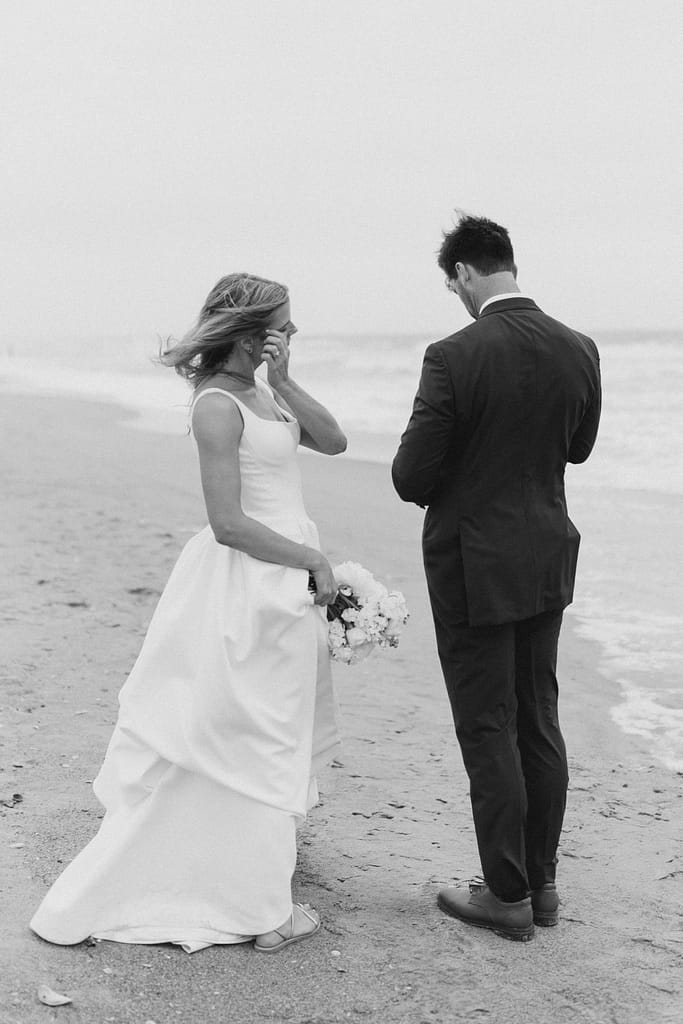 A Summer Wedding at The Dunes Club in Atlantic Beach, NC — Black & White Portraits